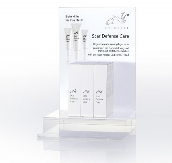 Scar Defense Care Display Komplettangebot, 9 x 30 ml + 15 Setkarten