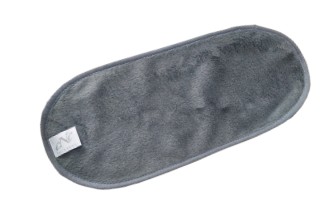 Microfaser Gesichts-Handtuch, grau, 18x40 cm, einzelnverpackt