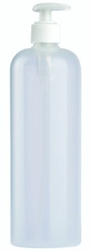 Kosmetik-Flasche, Kunststoff transparent, 500 ml 10er Pack