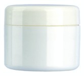 Kosmetik-Tiegel, Kunststoff weiß, 5 ml