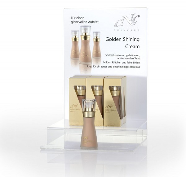 Golden Shining Cream Display-Komplettangebot